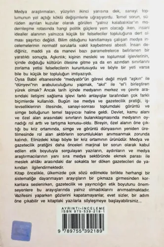 Medya ve Gazetecilikte Etik Sorunlar Ayrıntı Yayınları