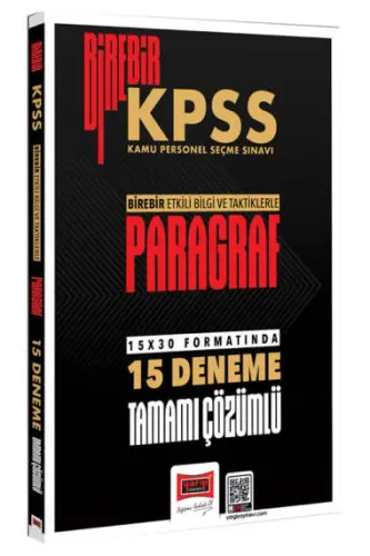 Yargı Yayınları 2026 Birebir KPSS Paragraf Tamamı Çözümlü 15 Deneme Sı