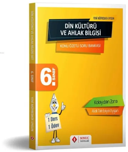 Sonuç Yayınları 6. Sınıf Din Kültürü ve Ahlak Bilgisi Konu Özetli Soru Bankası Sonuç