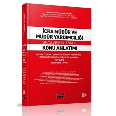 İcra Müdür ve Müdür Yardımcılığı Sınavlarına Hazırlık Konu Anlatımı