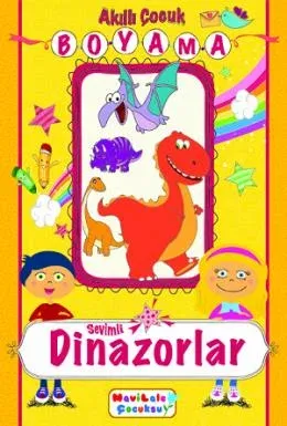 Akıllı Çocuk Boyama-Sevimli Dinazorlar
