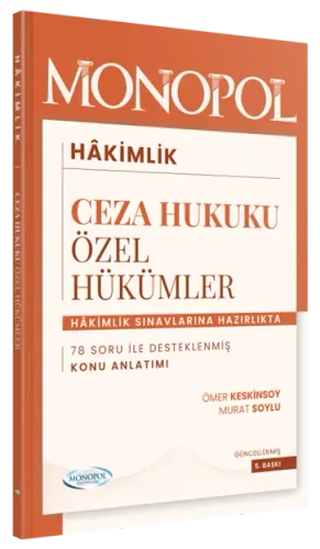 Hakimlik Ceza Hukuku Özel Hükümler