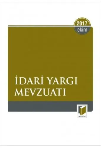 İdari Yargı Mevzuatı - Ekim 2017