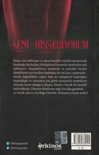 Seni Hissediyorum İrene Cao Orkinos Yayınları %44 indirimli