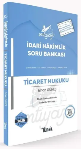 İmtiyaz İdari Hâkimlik Ticaret Hukuku Soru Bankası