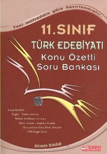 Esen 11. Sınıf Türk Edebiyatı Konu Özetli Soru Bankası