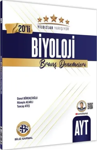 Bilgi Sarmal Yayınları AYT Biyoloji Yıldızlar Yarışıyor 20 li Branş Denemesi