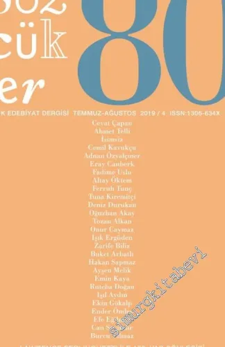 Sözcükler İki Aylık Edebiyat Dergisi - Lawrence Ferlinghetti ile 100. Yaş Söyleşisi - Sayı: 80      Temmuz - Ağustos