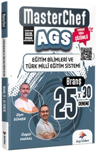 Dizgi Kitap Yayınları 2026 MasterChef MEB AGS Eğitim Bilimleri ve Türk Milli Eğitim Sistemi Tamamı Video Çözümlü 25 Branş Deneme