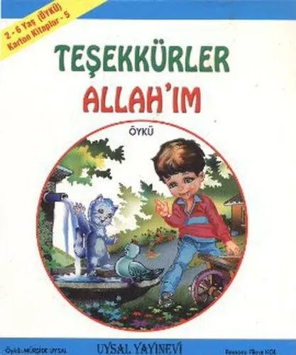 Karton Kitap-5-Teşekkürler Allah'ım; (2-5 Yaş)