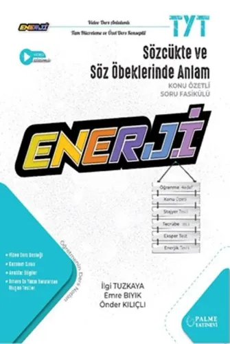 Palme Yayınları TYT Sözcükte ve Söz Öbeklerinde Anlam Enerji Konu Özet