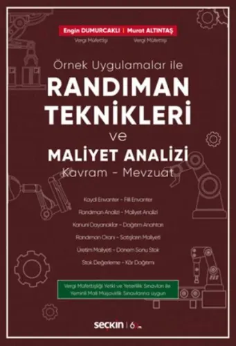 Randıman Teknikleri ve Maliyet Analizi Kavram-Mevzuat