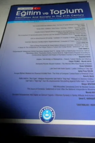 Eğitim ve Toplum 2012 / 1