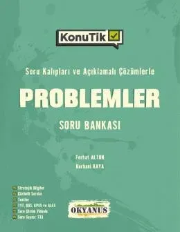 Okyanus Yayınları Tüm Adaylar İçin Problemler KonuTik Soru Bankası