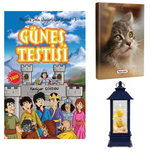 Güneş Testisi - Minik Kedi Planlama Defteri ve Küçük Prens Temalı Fene