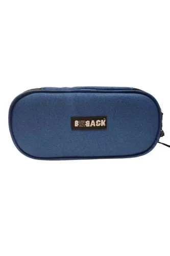 Bback Lacivert Kumaş Oval Kalemlik
