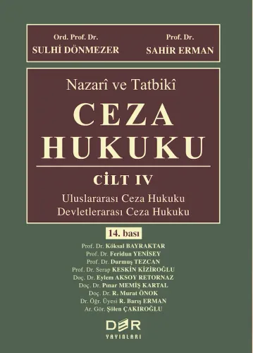 NAZARİ VE TATBİKİ CEZA HUKUKU CİLT IV