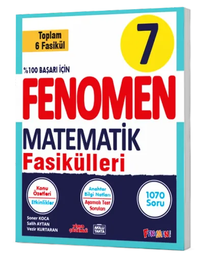 7 FENOMEN MATEMATİK FASİKÜL SETİ (1-2-3-4-5-6 SAYILAR)