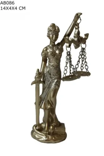 Adalet Biblo Sarı Simli 14 cm