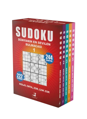 Sudoku Dünyanın En Sevilen Bulmacası 5 Kitap Set (1-2-3-4-5)