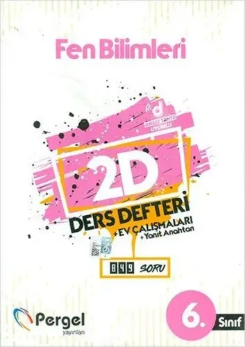 Pergel Yayınları 6. Sınıf Fen Bilimleri 2D Ders Defteri Ev Çalışmaları