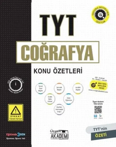Üçgen Yayınları TYT Coğrafya Konu Özetleri