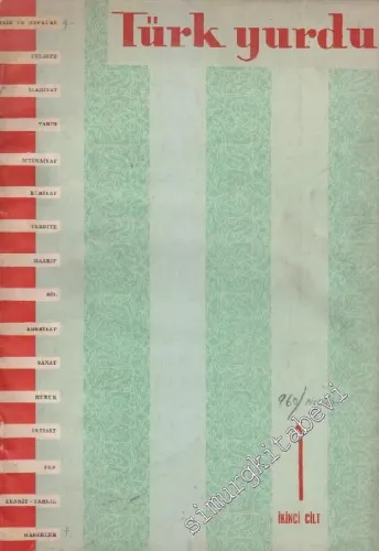 Türk Yurdu - Türk Ocaklarının Fikirlerini Neşreder Aylık Mecmua - Sayı: 1 (283)  2  50  Nisan