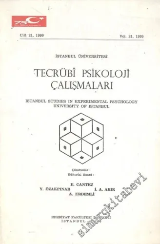 Tecrübî Psikoloji Çalışmaları - Cilt: 21, Yıl: 1999