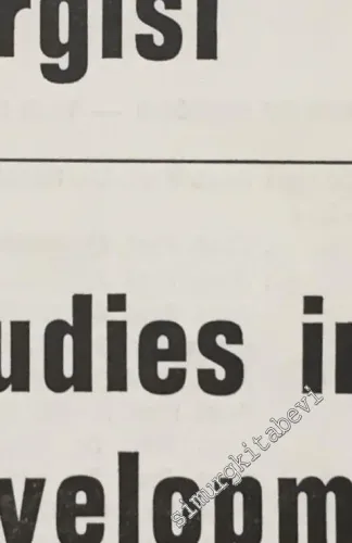 ODTÜ Gelişme Dergisi - METU Studies in Development - Sayı: 12      Yaz