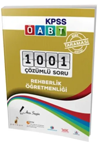 KPSS ÖABT  Rehberlik Öğretmenliği Alan Taraması Serisi 1001 Çözümlü Soru 2018