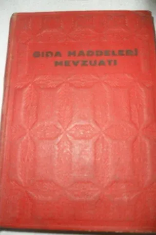 Gıda Maddeleri Mevzuatı