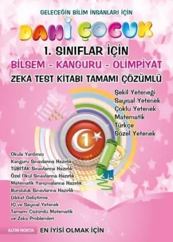 1. SINIF DAHİ ÇOCUK BİLSEM KANGURU OLİMPİYAT ZEKA KİTABI