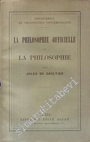 La Philosophie Officielle et La Philosophie -