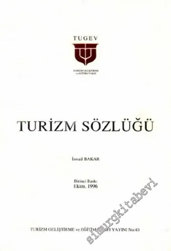 Turizm Sözlüğü -        1996