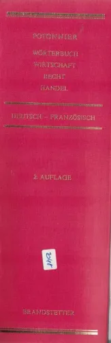 Potonnier Worterbuch Wirtschaft Recht Handel Kollektif Brandstetter %4