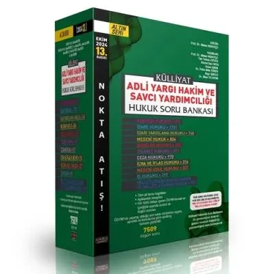 KÜLLİYAT Adli Hakim ve Savcı Yardımcılığı Hukuk Soru Bankası