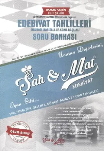 Şah Mat Edebiyat Tahlilleri Soru Bankası