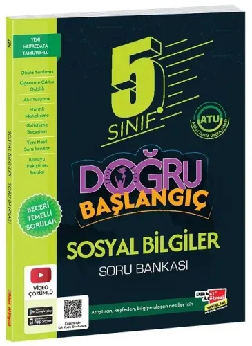 Dikkat Atölyesi Yayınları 5. Sınıf Sosyal Bilgiler Doğru Başlangıç Soru Bankası Çözümlü