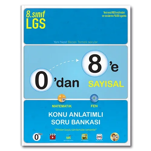 Tonguç Akademi 0'dan 8'e Sayısal Konu Anlatımlı Soru Bankası