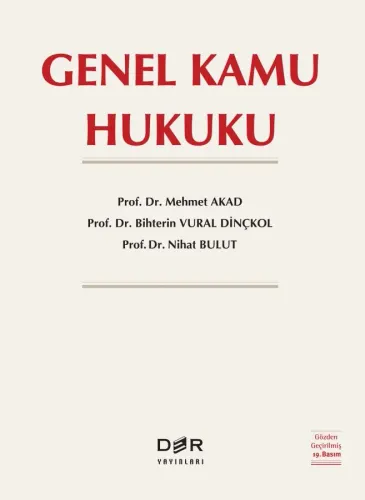 GENEL KAMU HUKUKU Mehmet AKAD