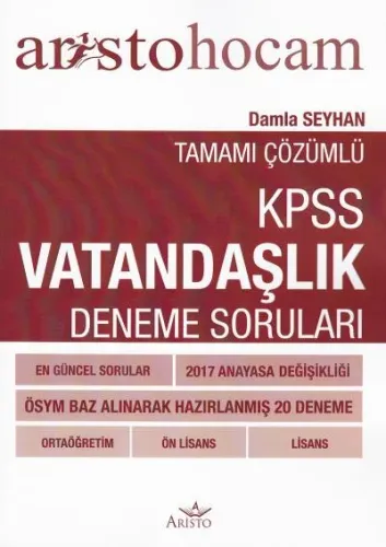 KPSS Vatandaşlık Deneme Soruları