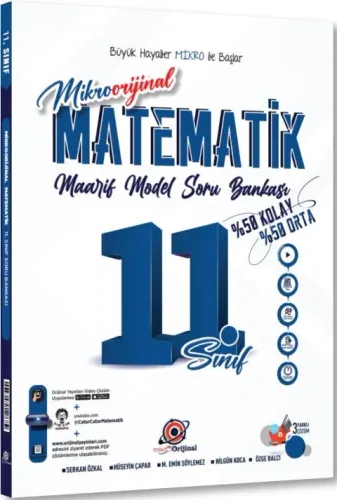 Mikro Orijinal 11. Sınıf Matematik Maarif Model Soru Bankası
