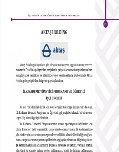 Çalışma Yaşamında Motivasyon