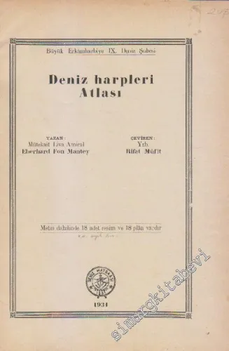 Deniz Harpleri Atlası -        1931