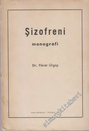 Şizofreni - Monografi İMZALI -        1964