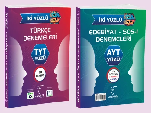 KAREKÖK İKİ YÜZLÜ TYT-AYT TÜRKÇE-EDEBİYAT DENEMELERİ