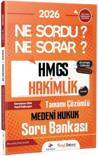 Dizgi Kitap Yayınları 2026 Hukuk Atölyesi HMGS Hakimlik Ne Sordu Ne So