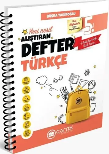 Çanta Yayınları 5. Sınıf Türkçe Okula Yardımcı Öğreten Defter