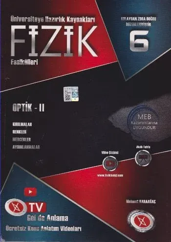 Fizik Fasikülleri 6 Optik II-Kırılmalar-Renkler-Mercekler-Aydınlanmalar YENİ