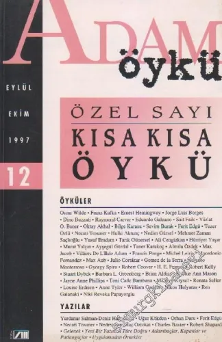 Adam Öykü: İki Aylık Öykü Dergisi - Eylül - Ekim 1997, Sayı: 12       1997